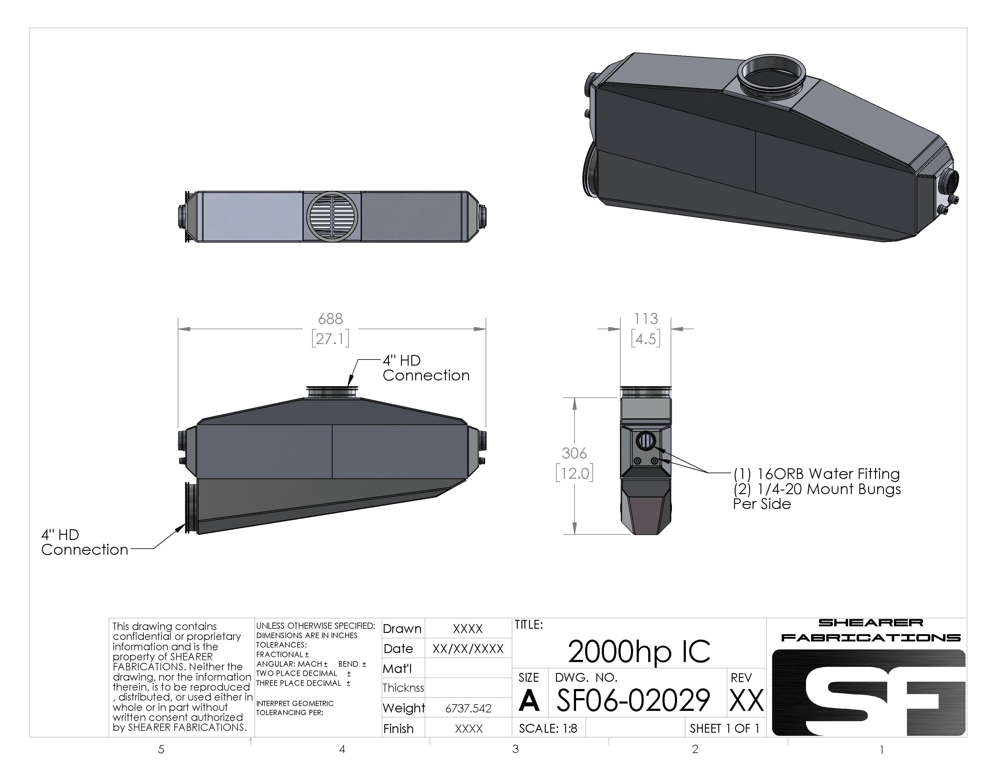 2000hp, Single In/Out