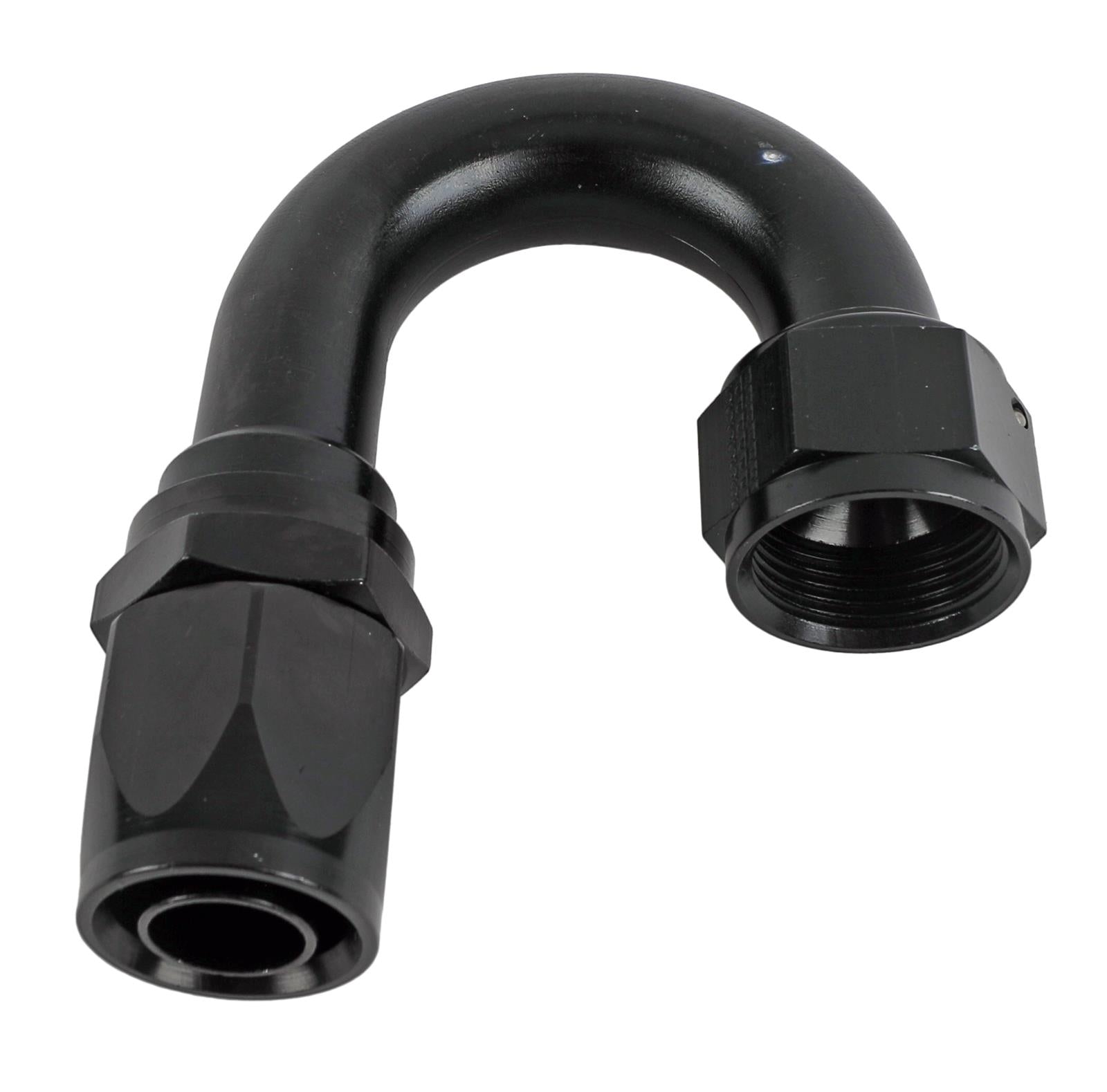 Fragola -16AN x 180 Degree Pro-Flow Hose End - Black