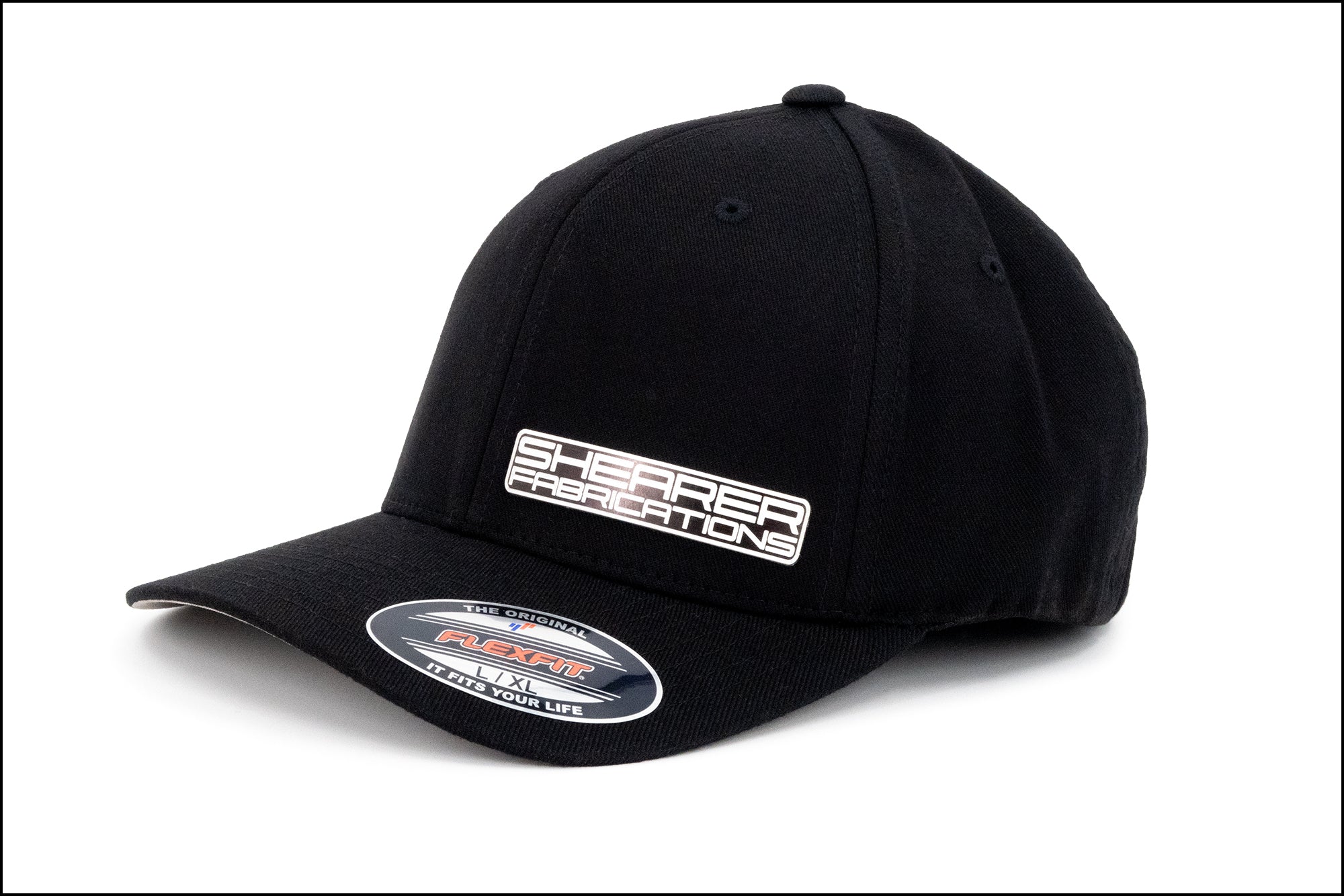 Shearer Fab B&W Patch, Black Flex Fit