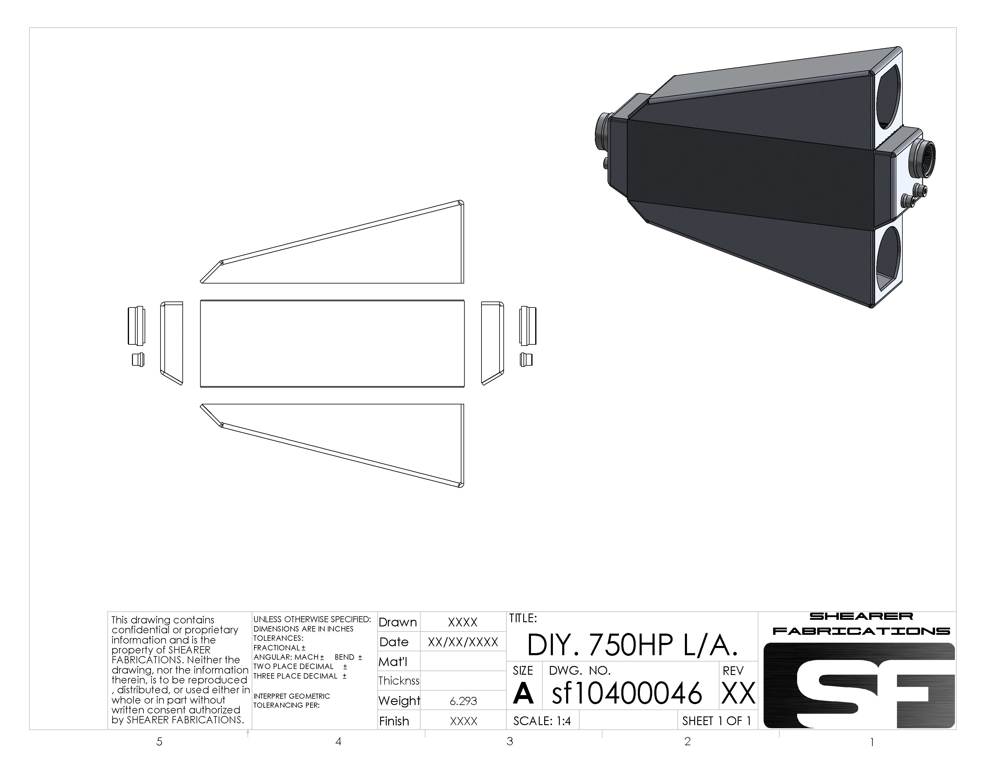 DIY Intercooler kit. L/A 750hp