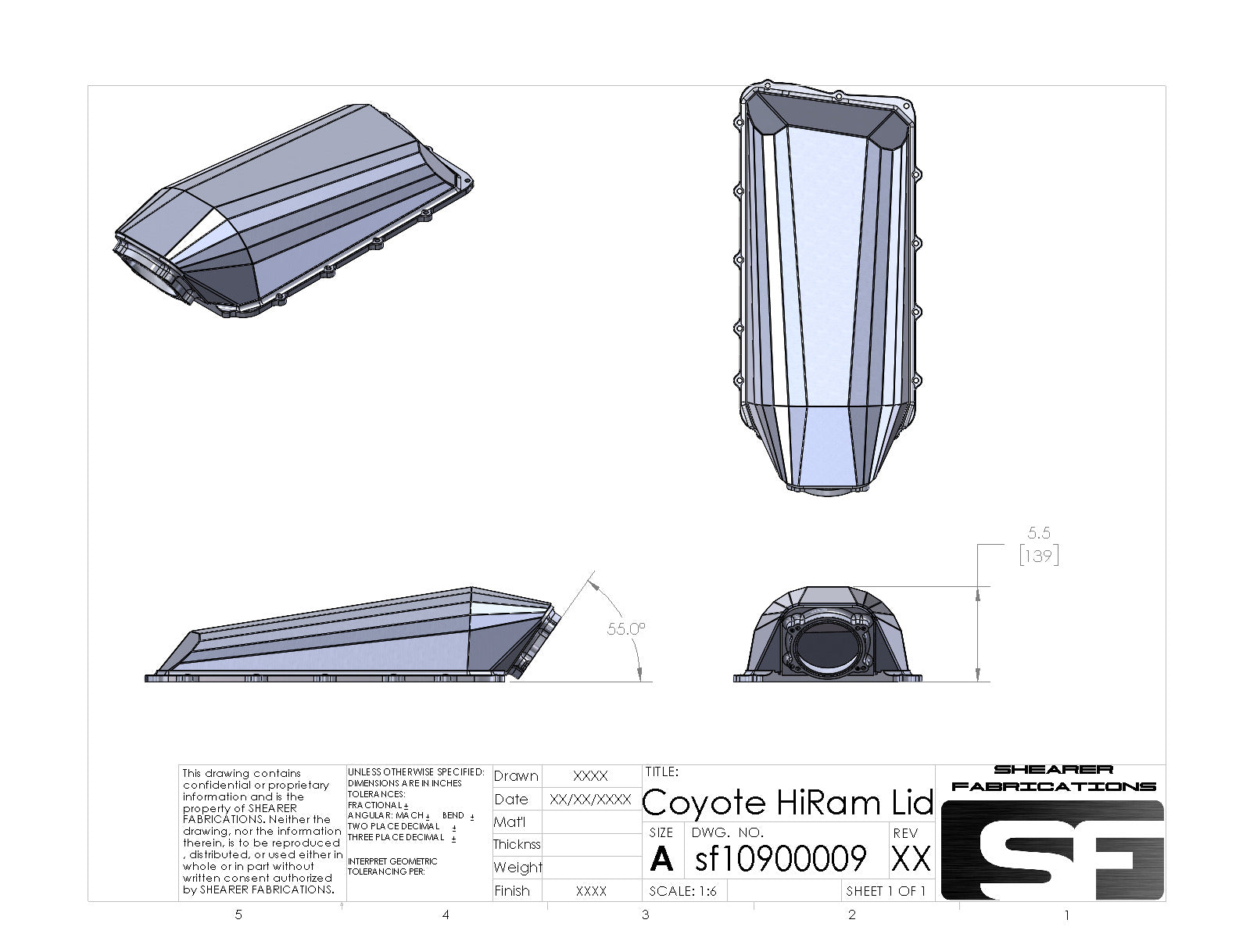 Coyote HiRam Sheetmetal Lid