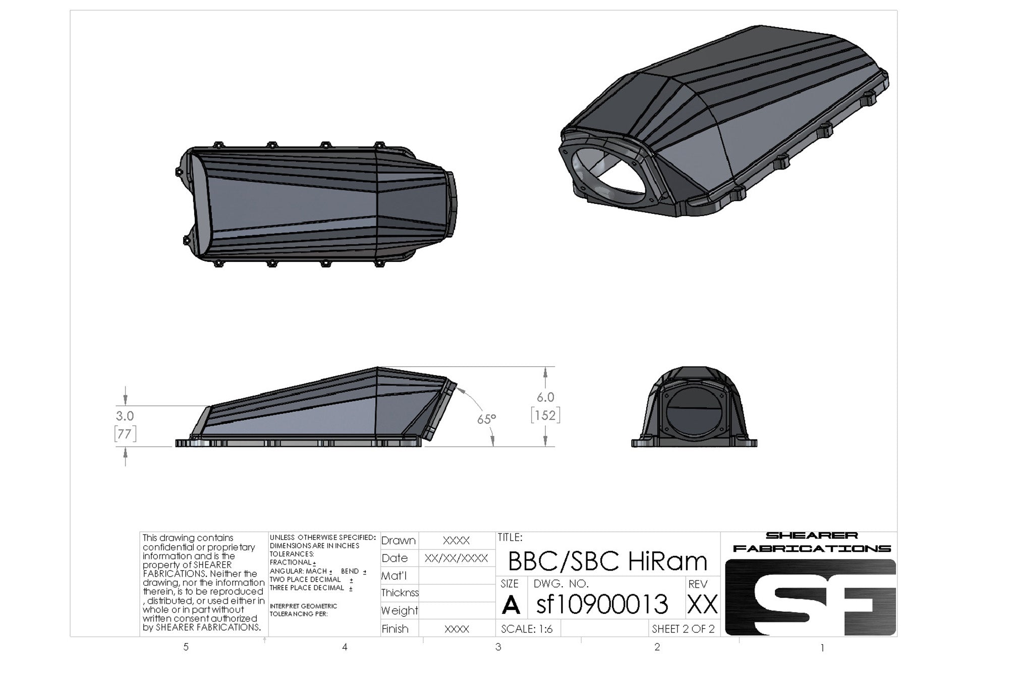 BBC/SBC HiRam Sheetmetal Lid