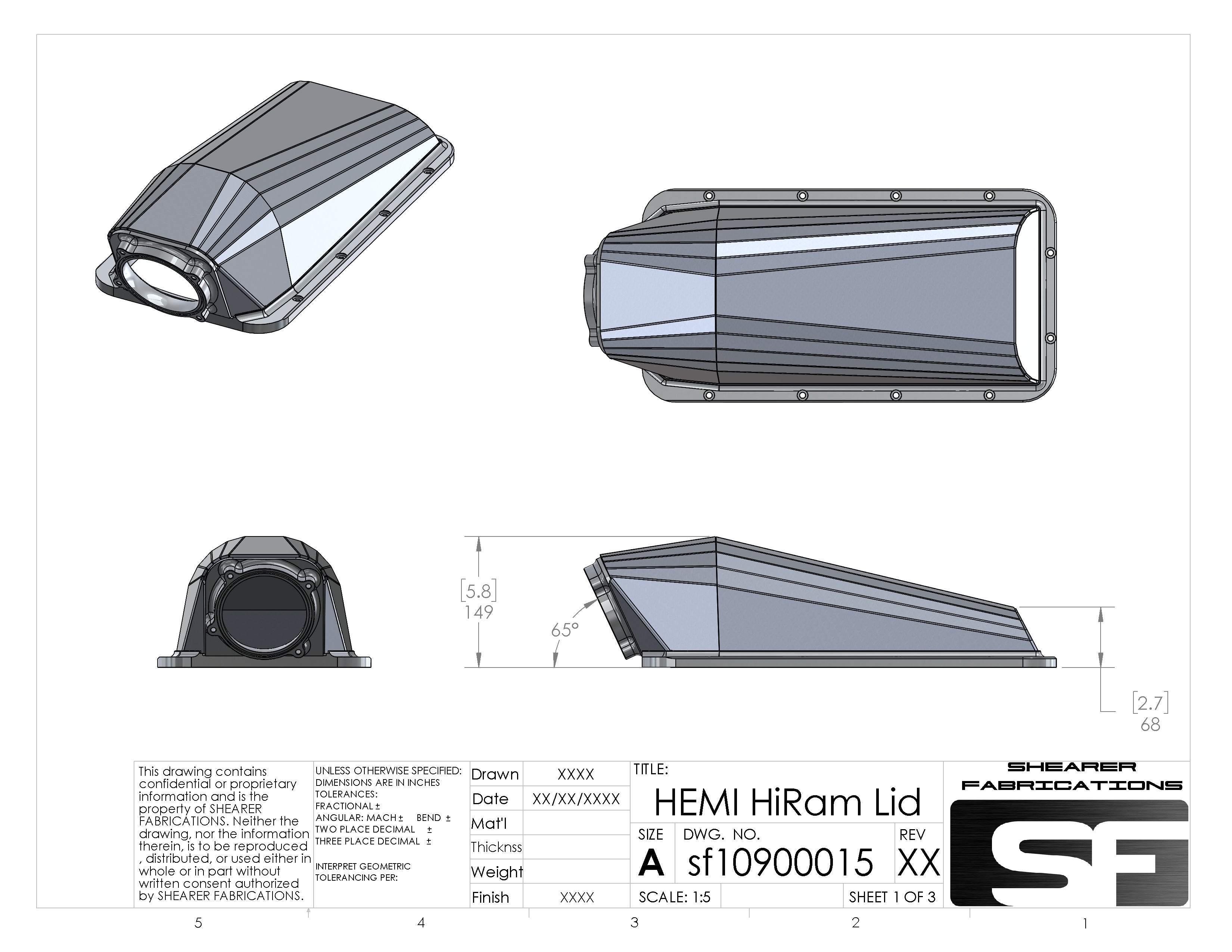 SIERRA LID PATALITE FOR ÆND BY HIME Hemi HiRam Sheetmetal Lid