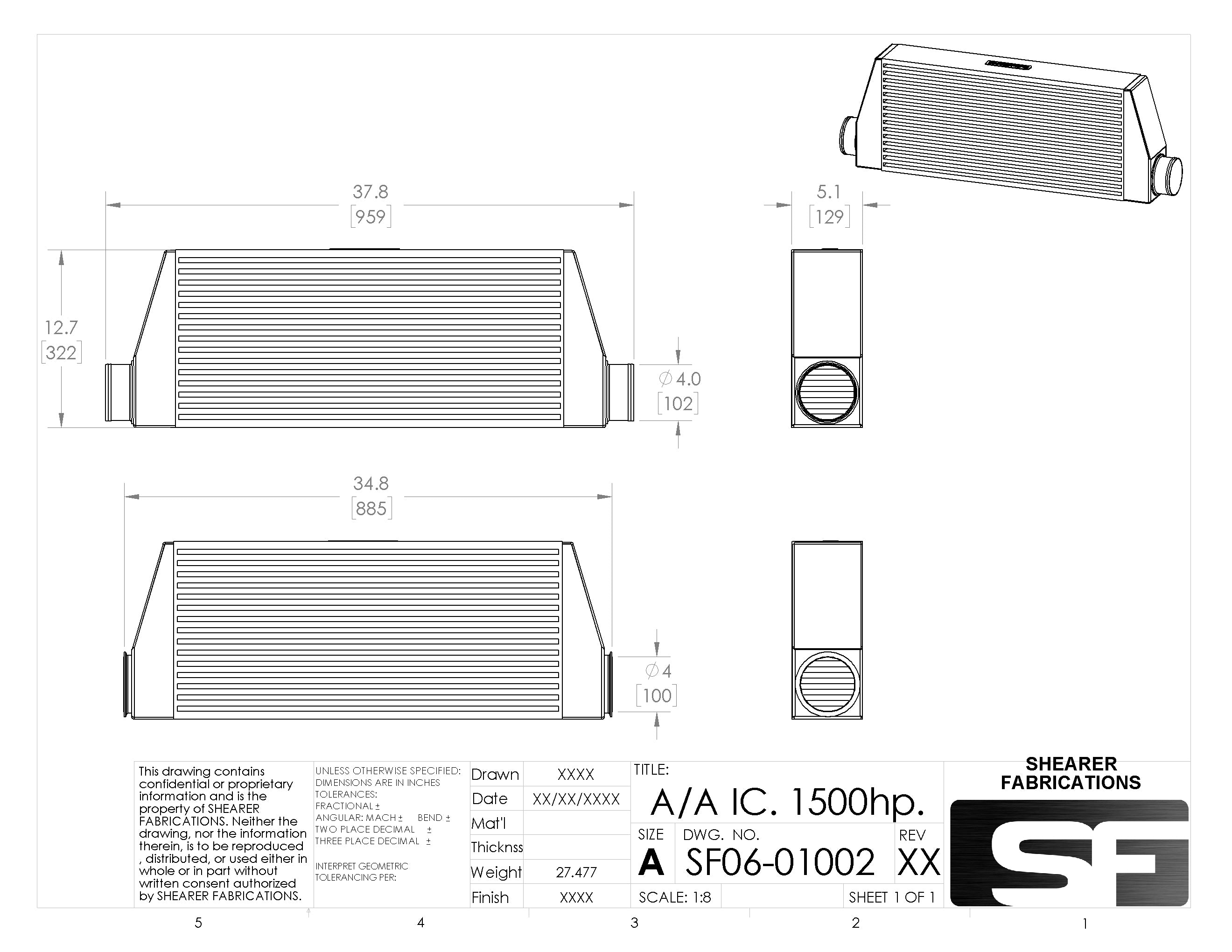 Pro/Series, 1500hp, Single In/Out