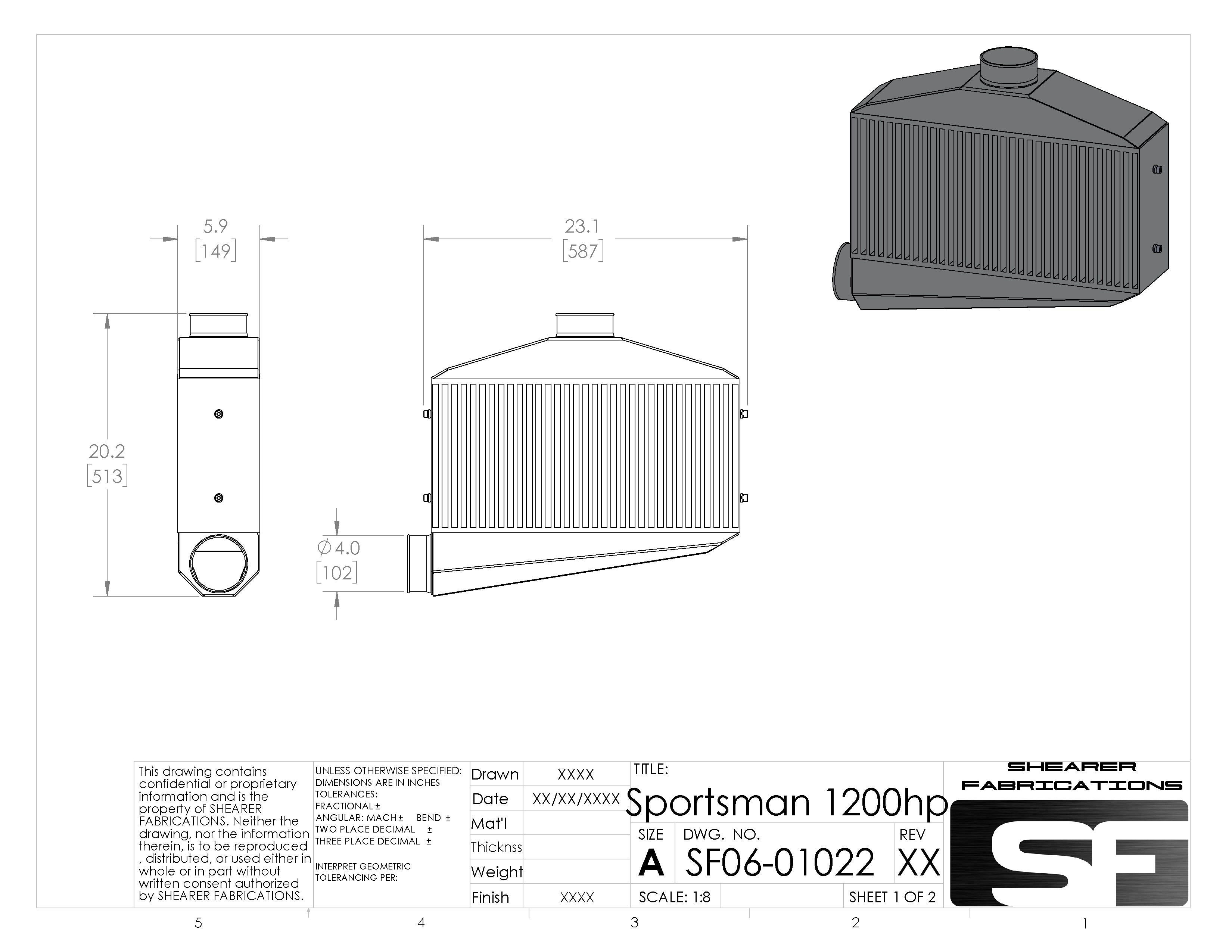 Sportsman Cooler, 1000hp