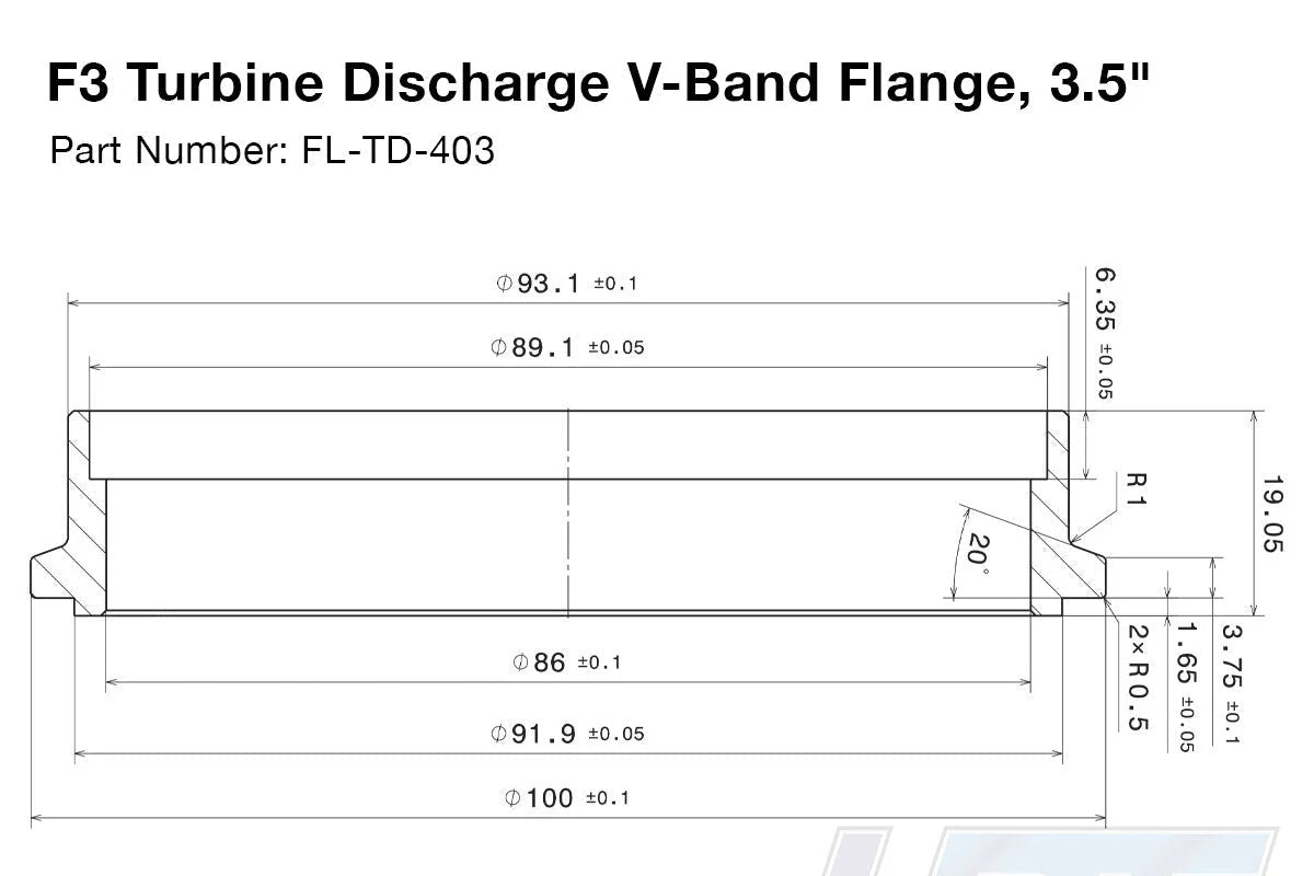 HPT F3 T4 Discharge Flange - 3.50"