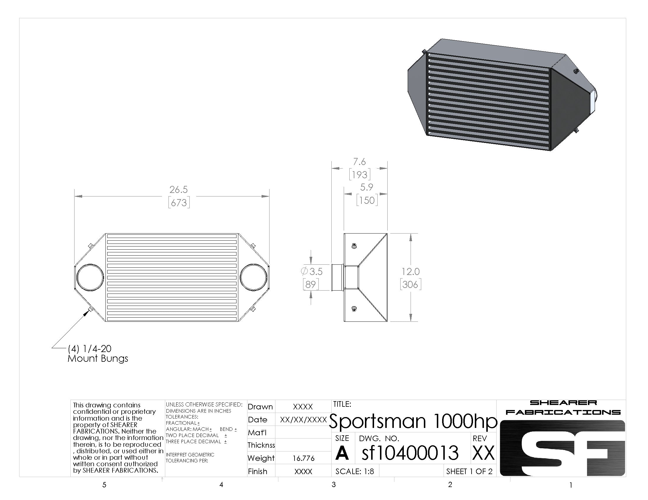 Sportsman Air/Air, 1000hp