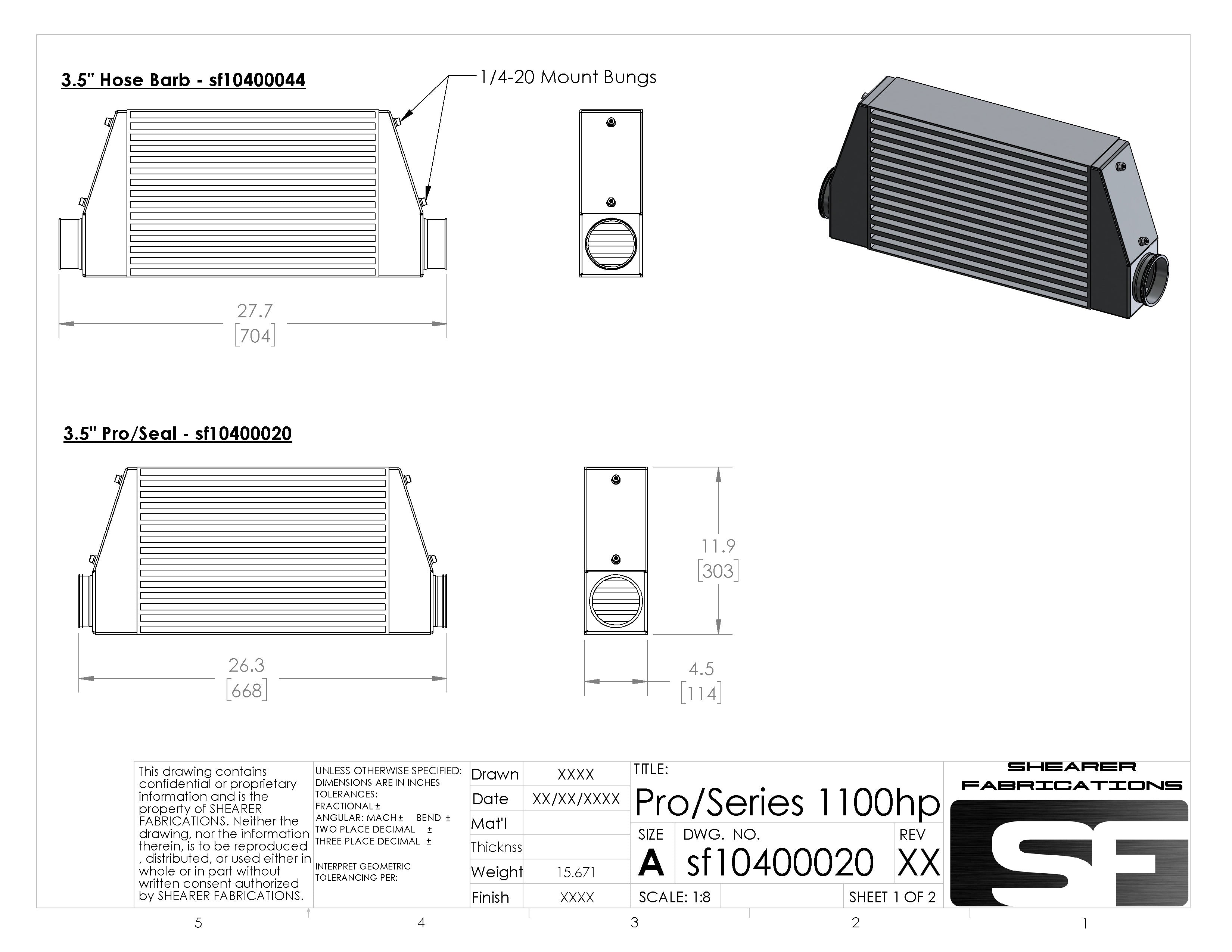 Pro/Series, 1100hp