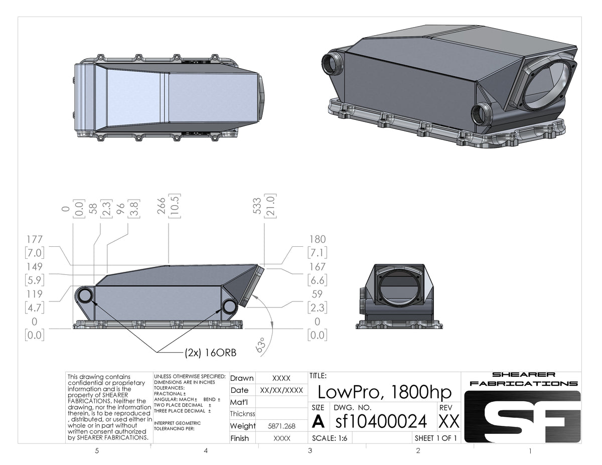 Low Profile Hi-Ram Cooler, 1800hp