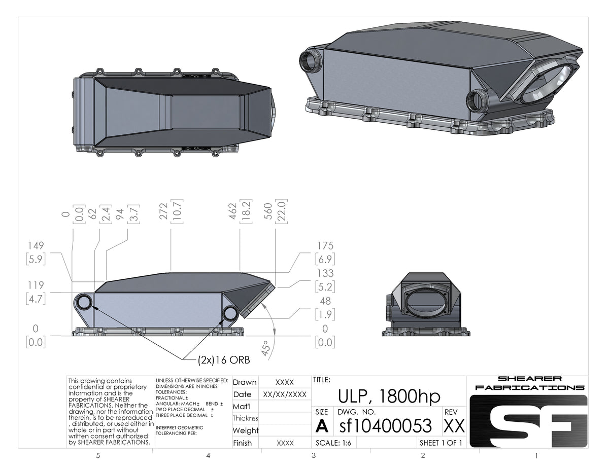 Hi-Ram ULP Intercooler, 1800hp